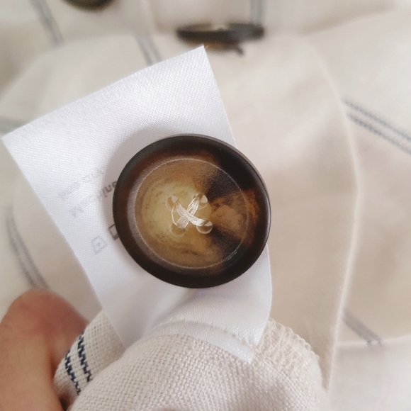 Reformation Cayman Mini Dress | Linen | Striped | Size XL - Picture 8 of 11